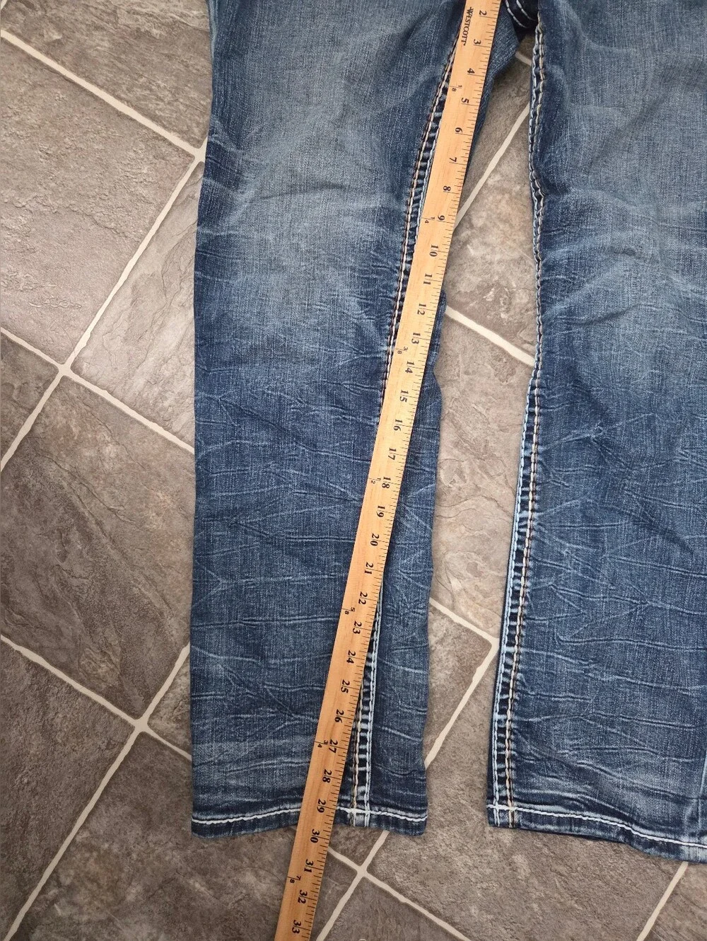 Rock Revival Jeans Slim Straight Tristan Men's Size 38x30 EUC